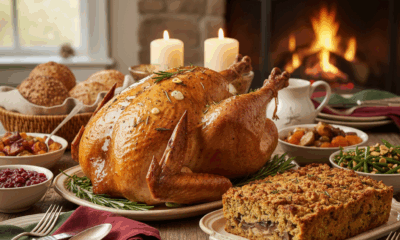 découvrez la recette de dinde de thanksgiving par julie andrieu, une étoile culinaire parfaite pour sublimer vos repas de noël avec saveur et tradition.