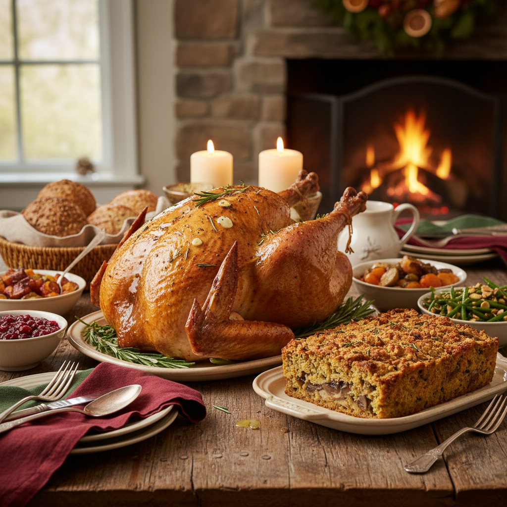 découvrez la recette de dinde de thanksgiving par julie andrieu, une étoile culinaire parfaite pour sublimer vos repas de noël avec saveur et tradition.