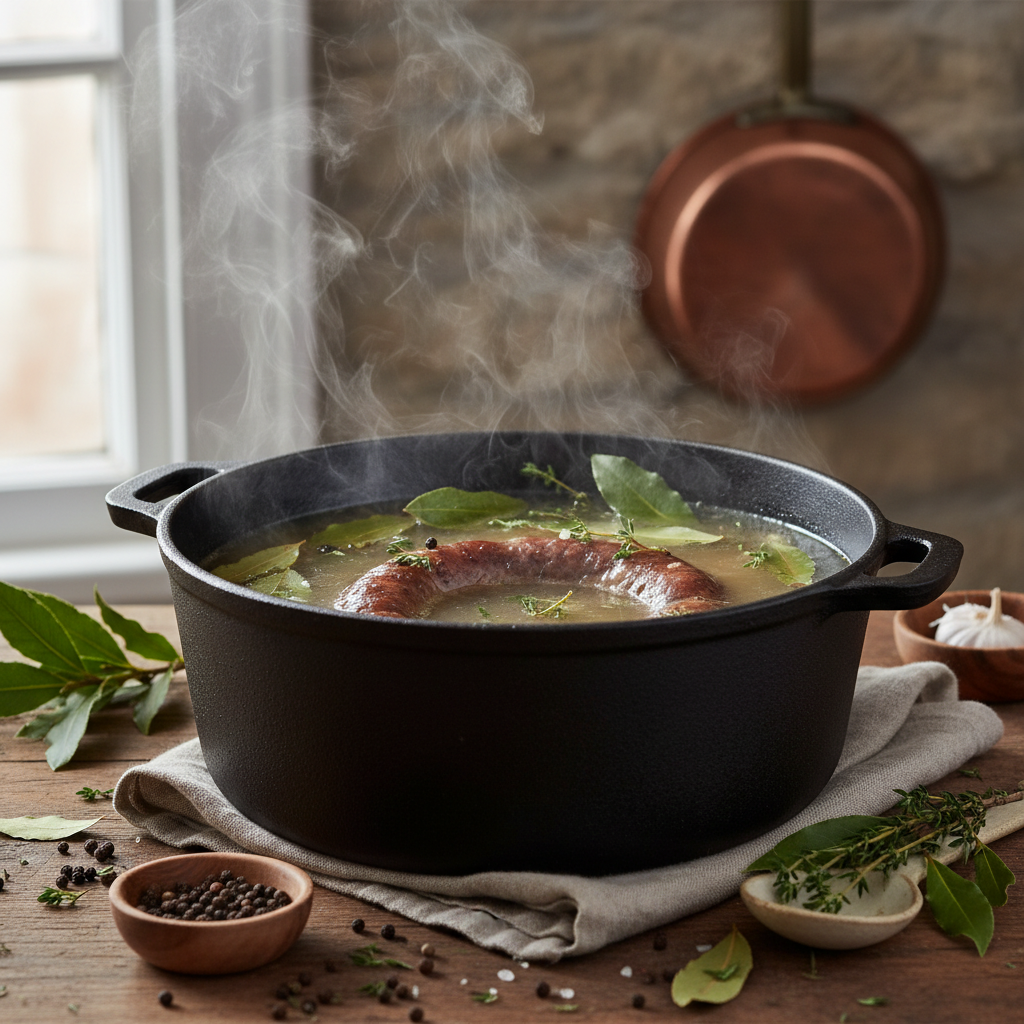 découvrez nos conseils pratiques pour maîtriser la cuisson de la saucisse de morteau, que ce soit au four ou à l'eau, et savourez-la parfaitement à chaque fois.