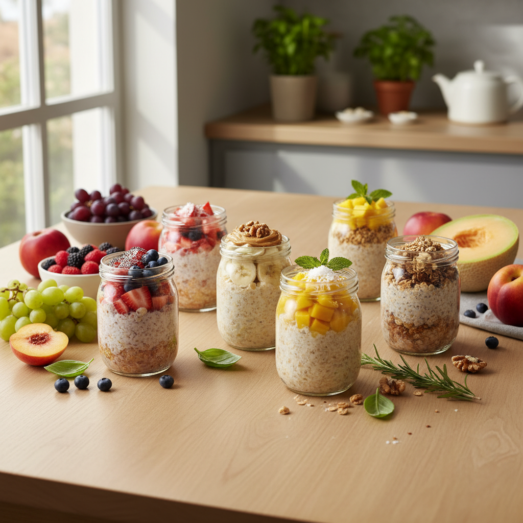 découvrez notre recette facile d'overnight oats pour un petit-déjeuner sain, rapide et gourmand. parfait pour bien démarrer la journée sans stress !