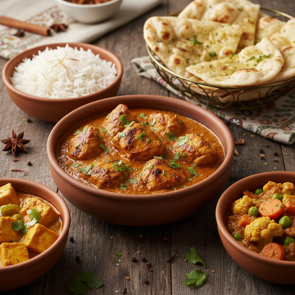 découvrez notre recette de poulet tikka masala, un plat indien parfumé aux épices, accompagné de ses variantes savoureuses pour régaler vos papilles.