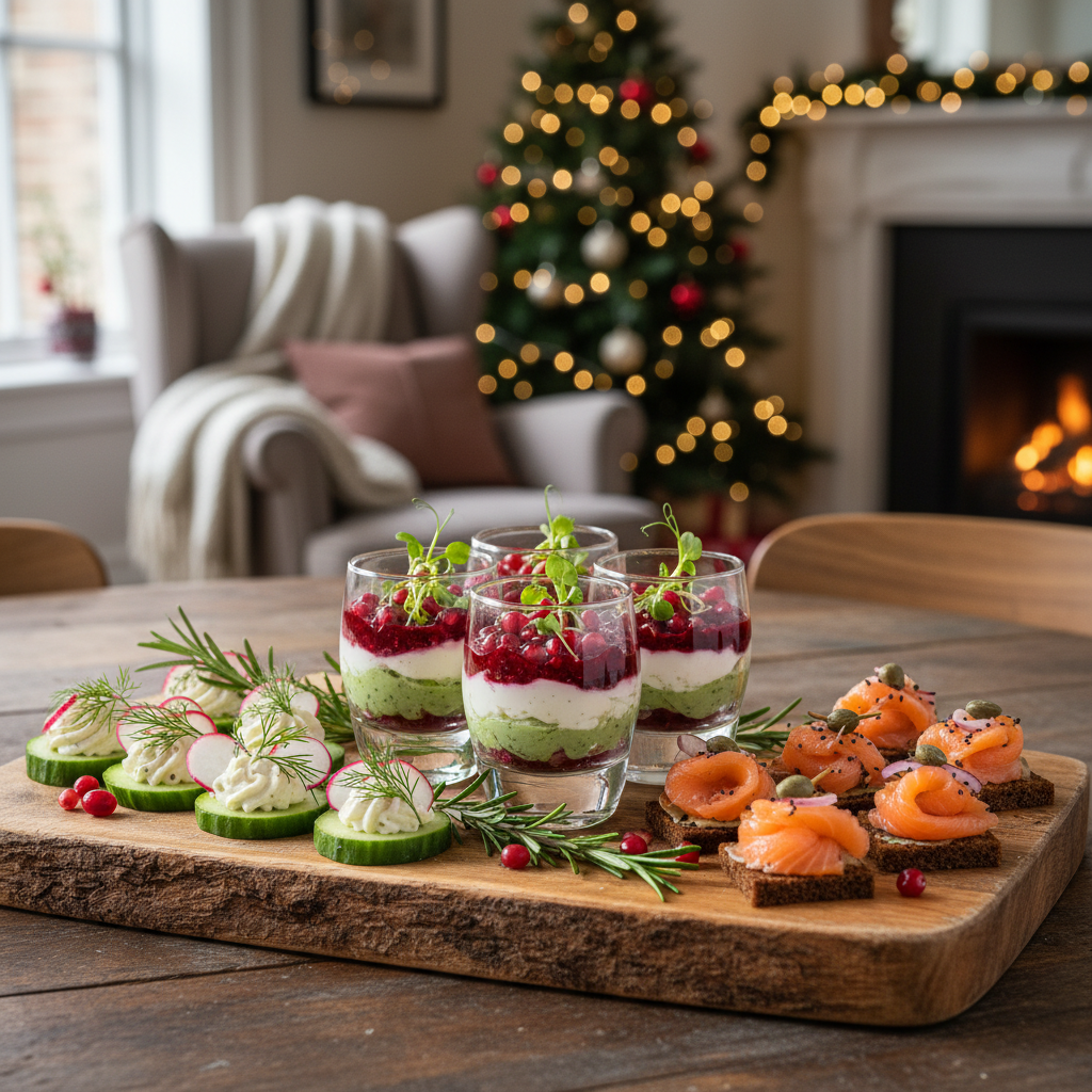 découvrez nos recettes express pour un apéritif de noël gourmand et festif, faciles à préparer pour régaler vos invités en toute simplicité pendant les fêtes.