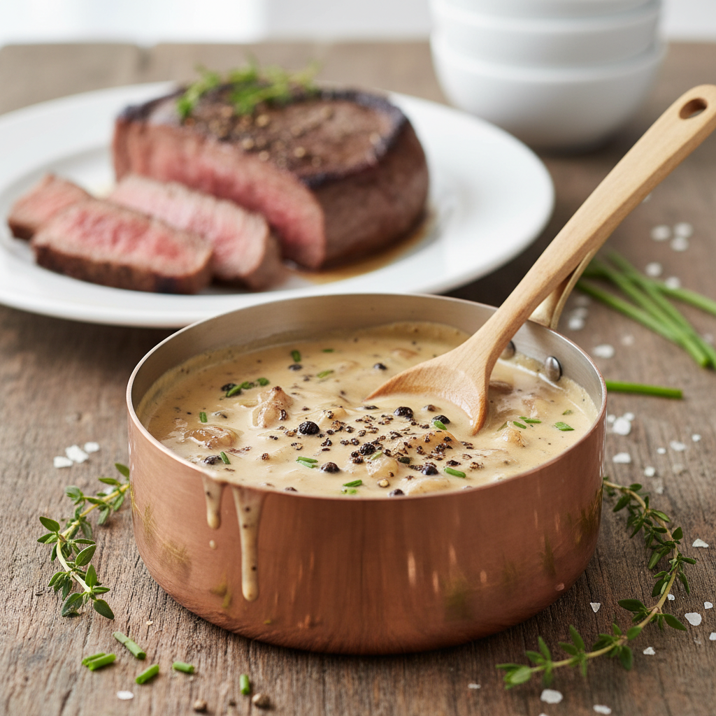 découvrez la recette classique de la sauce au poivre pour sublimer parfaitement vos pièces de bœuf et offrir un goût riche et authentique à vos repas.