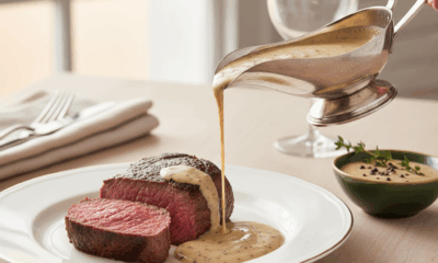découvrez la recette classique de la sauce au poivre pour sublimer parfaitement une pièce de bœuf. simple, rapide et délicieuse, cette sauce ajoutera une touche gourmande à vos plats.