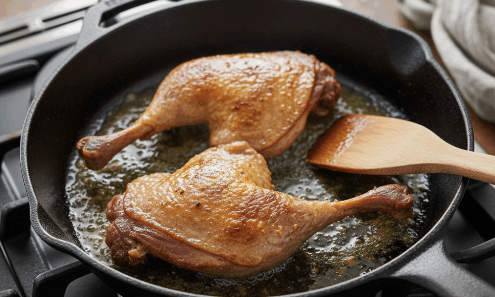 découvrez comment réussir la cuisson lente des cuisses de canard pour obtenir une chair tendre et moelleuse, grâce à nos conseils simples et efficaces.