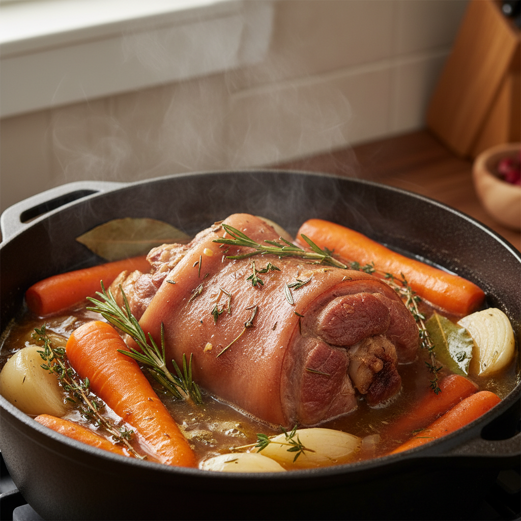 découvrez le temps de cuisson idéal pour le jarret de porc afin d'obtenir une viande tendre et fondante. suivez nos conseils pour réussir parfaitement ce plat savoureux.