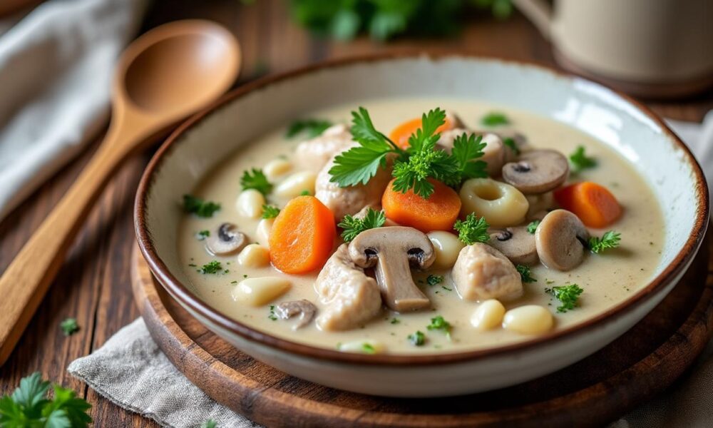 découvrez notre recette simple et réconfortante de blanquette de dinde, parfaite pour un repas chaleureux et savoureux à partager en famille.