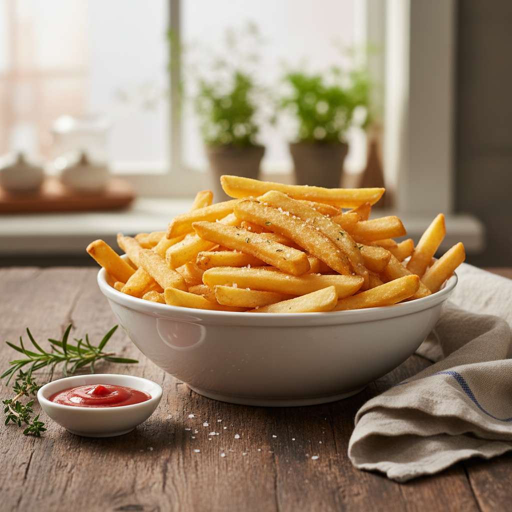 apprenez à préparer des frites croustillantes maison parfaites, dignes des restaurants, grâce à nos astuces simples et efficaces.