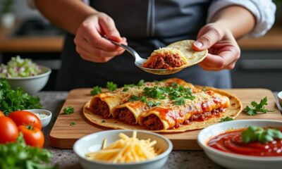 apprenez à préparer des enchiladas au bœuf savoureuses et faciles grâce à notre recette simple et rapide, idéale pour un repas gourmand et convivial.