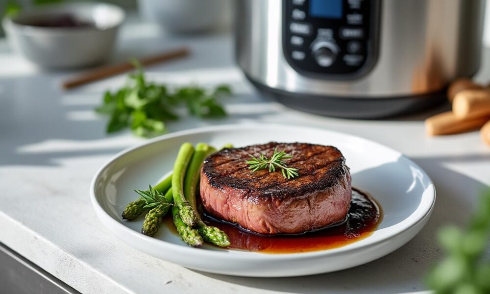 découvrez notre recette rapide de filet mignon au cookeo pour une viande tendre et fondante à souhait. un plat savoureux prêt en un rien de temps !