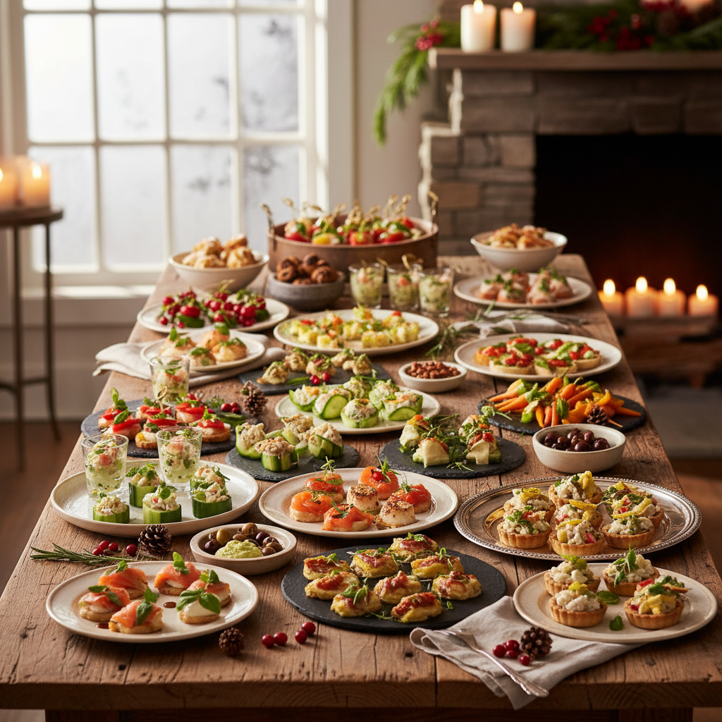 découvrez 64 idées d'entrées légères et raffinées pour composer un menu de noël équilibré, festif et plein de saveurs.