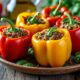 découvrez notre recette traditionnelle méditerranéenne de poivrons farcis, riche en saveurs authentiques pour un repas savoureux et coloré.