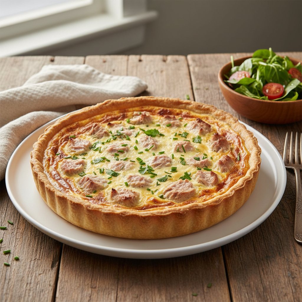 découvrez une recette facile et gourmande de quiche au thon, idéale pour un repas rapide et savoureux en famille ou entre amis.