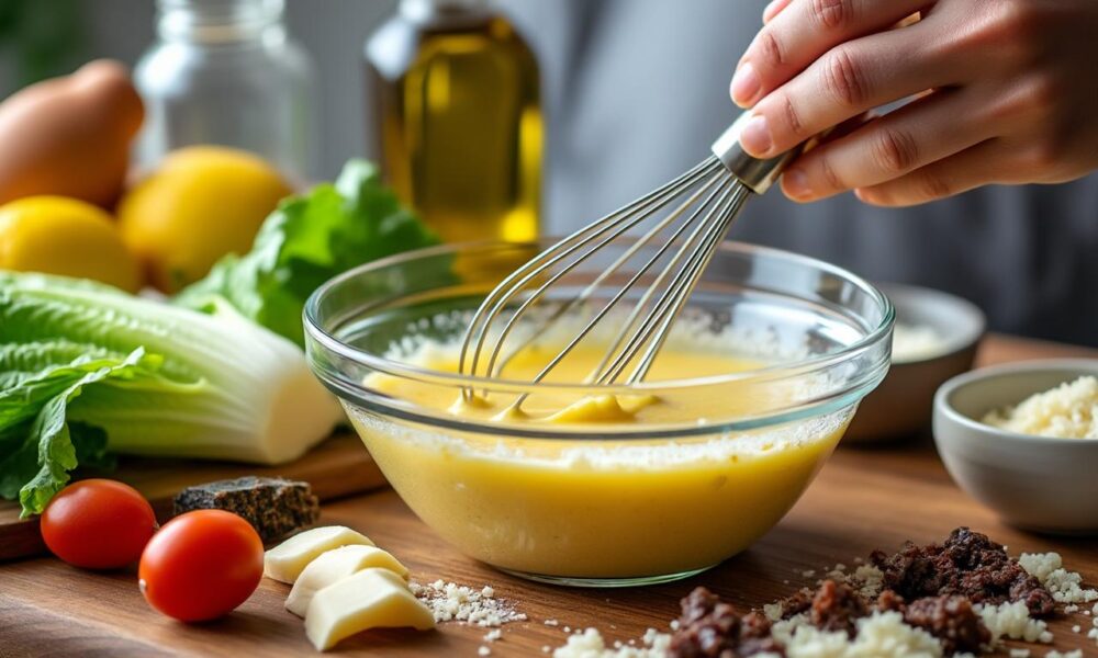 découvrez la recette maison simple et délicieuse de la sauce césar, parfaite pour sublimer vos salades et plats en toute simplicité.