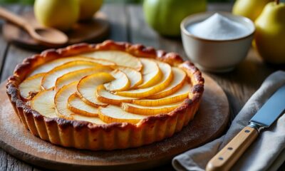 découvrez nos recettes de tarte aux poires, accompagnées d'astuces pour réussir un dessert fruité, fondant et irrésistible.