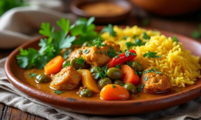 découvrez notre recette facile et parfumée de colombo de poulet, un plat antillais savoureux qui apportera les saveurs des îles à votre table.