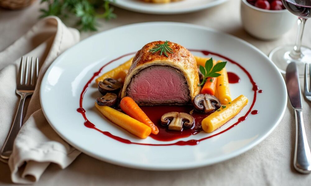 découvrez notre recette raffinée de filet mignon en croûte gastronomique, parfaite pour un repas festif réussi alliant saveurs et élégance.