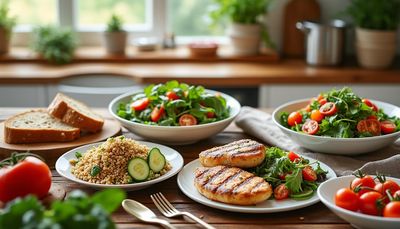 découvrez des idées de menus économiques pour une semaine complète et équilibrée, spécialement conçues pour une famille de 4 personnes afin de bien manger sans se ruiner.