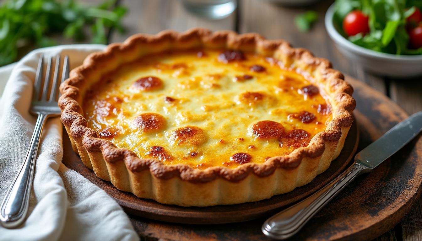 découvrez notre recette rapide et facile de quiche au fromage, idéale pour un repas gourmand et fondant à partager en famille ou entre amis.