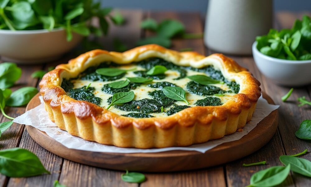 découvrez notre recette simple et équilibrée de tarte aux épinards, idéale pour un déjeuner sain et gourmand.