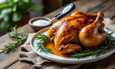 découvrez le temps de cuisson idéal pour un poulet rôti au four, accompagné de conseils et astuces pour réussir une volaille tendre et savoureuse à chaque fois.