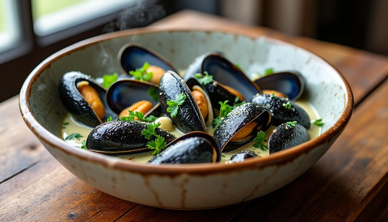 découvrez la recette des moules au roquefort, un plat crémeux et relevé qui saura séduire vos papilles avec son savoureux mélange de saveurs.