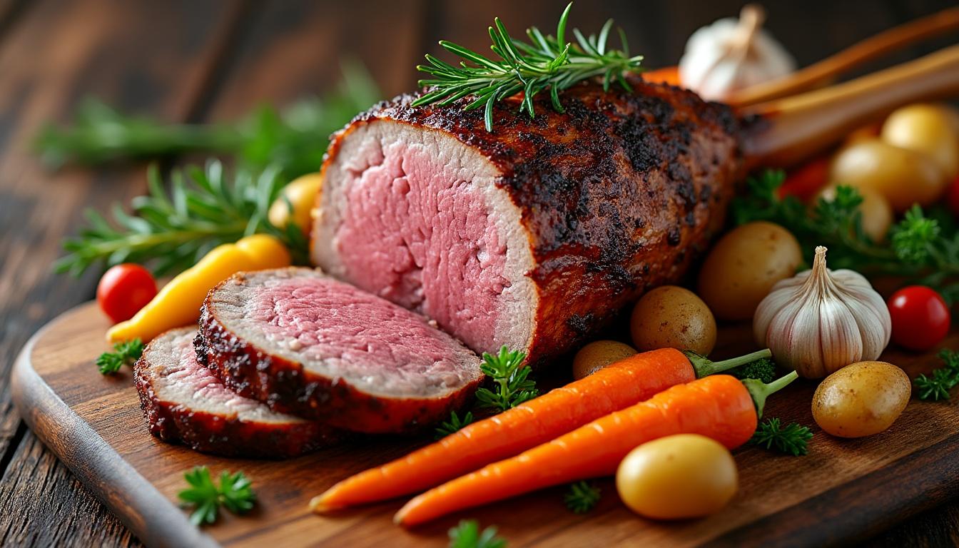 découvrez notre recette classique de gigot d’agneau au four, tendre et fondante, parfaite pour réussir vos repas de fête avec une saveur authentique.