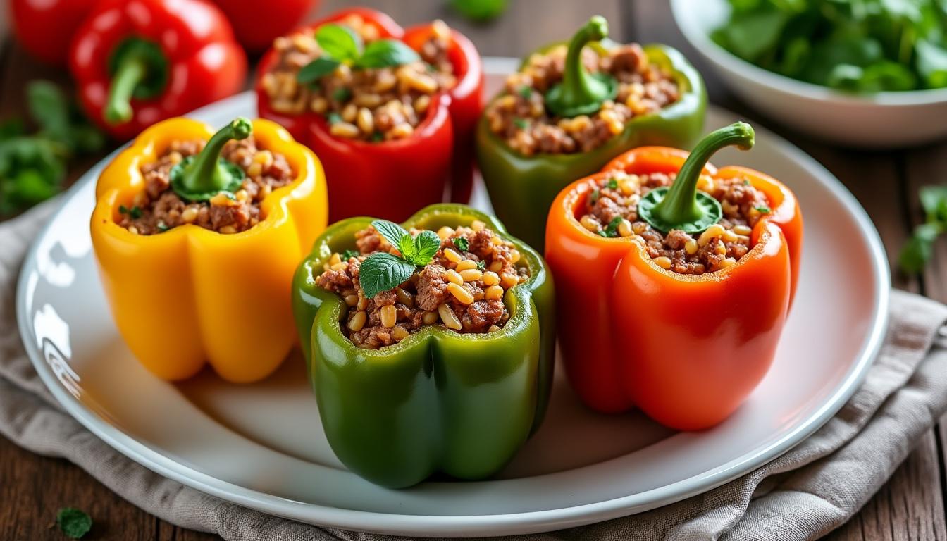 découvrez notre recette traditionnelle facile de poivrons farcis, pleine de saveurs authentiques pour un repas gourmand et convivial.