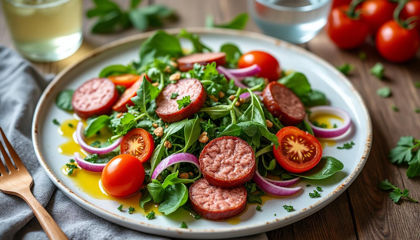 découvrez notre recette estivale de salade de cervelas, fraîche et rapide à préparer, parfaite pour un repas façon bistrot en été 2025.