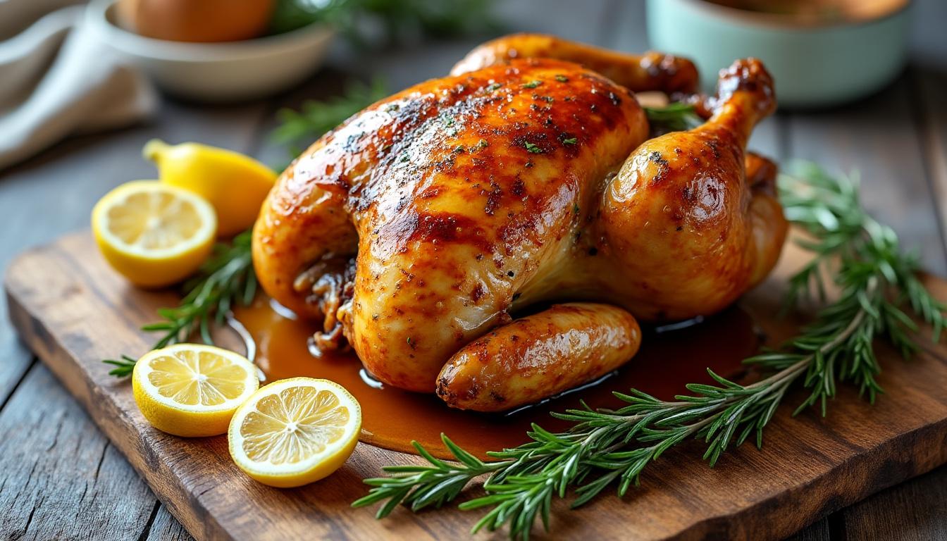 découvrez le guide complet du temps de cuisson pour un poulet parfaitement juteux et doré à chaque fois. astuces, conseils et techniques faciles pour réussir vos plats de poulet.