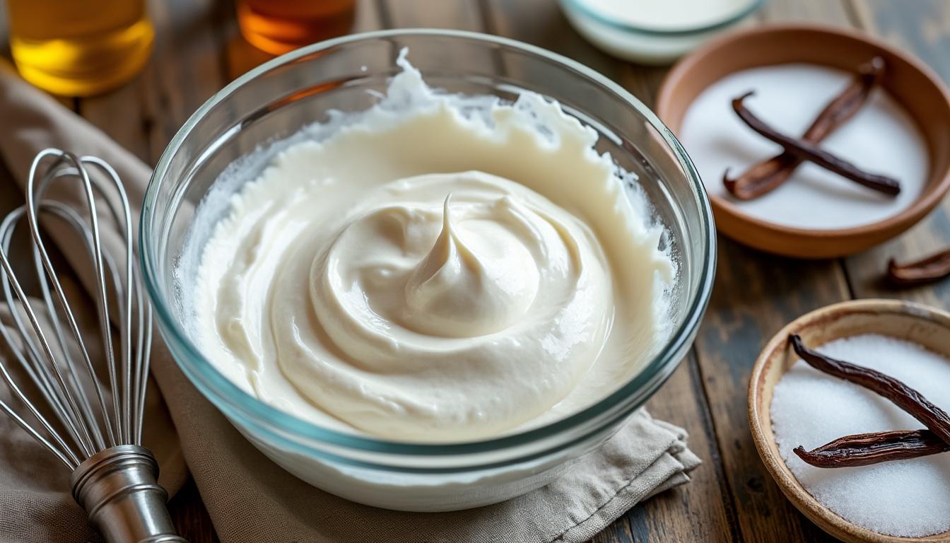 découvrez notre recette inratable de chantilly maison pour préparer une crème fouettée légère et onctueuse, idéale pour sublimer tous vos desserts.