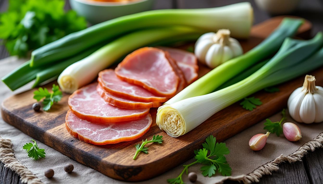 découvrez les bienfaits nutritionnels du jambon au poireau et savourez nos délicieuses recettes faciles à préparer pour toutes les occasions.