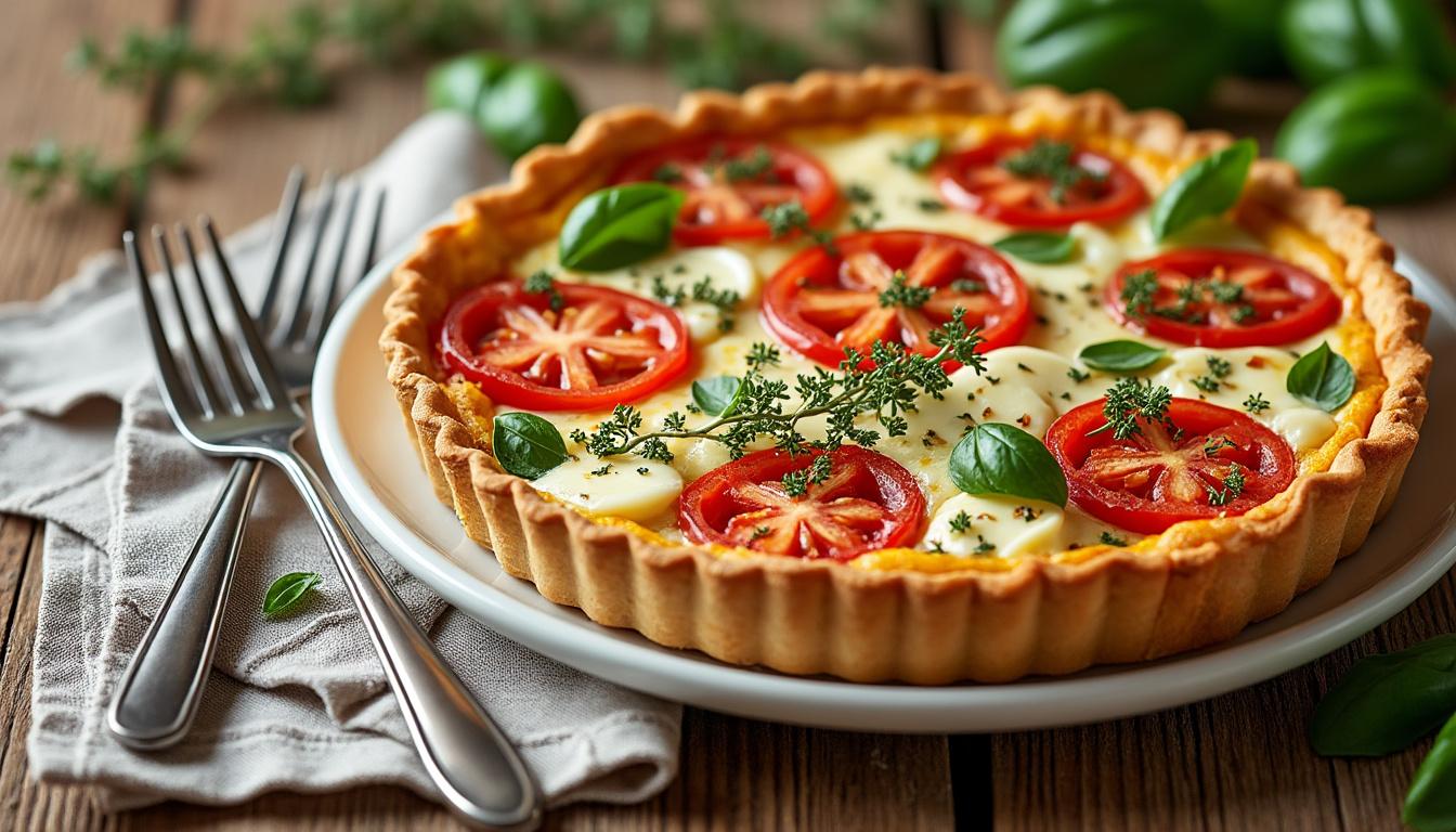 découvrez nos recettes simples et savoureuses de quiche chèvre tomate, parfaites pour un repas gourmand et facile à préparer.